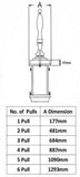 Front dimension drawing for Harry Mason clamp-on Shakespeare cylinderless beer engine