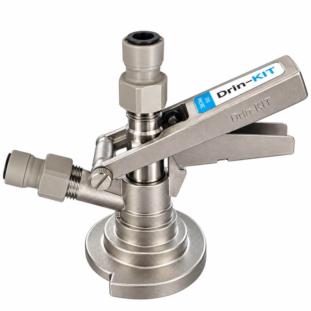 M Type Keg Coupler with plastic pushfit fittings