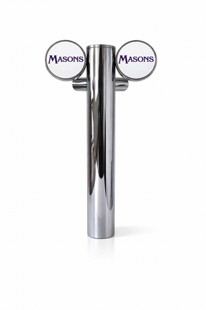 2-Way Beta Font | Twin Tap Customisable Beer Tower – Sleek and Stylish Dispensing Solution