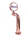 8-inch Slimline copper through the bar with LED Masons badge