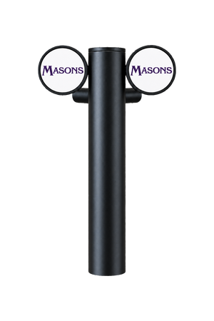 Two-Way Beta Beer Font in black finish on transparent background