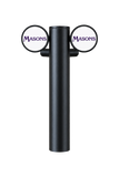 Two-Way Beta Beer Font in black finish on transparent background