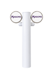 Two-Way Beta Beer Font in white finish on transparent background