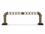 Brewhouse 10-way bridge antique-brass, Clamp On, Masons badges, without taps or handles