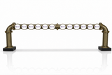 Brewhouse 12-way bridge antique-brass, Clamp On, Masons badges, without taps or handles