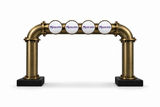 Brewhouse 4-way bridge antique-brass, Clamp On, Masons badges, without taps or handles