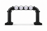 Brewhouse 4-way bridge black, Clamp On, Masons badges, without taps or handles