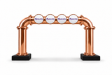 Brewhouse 4-way bridge copper, Clamp On, Masons badges, without taps or handles