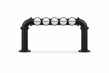 Brewhouse 5-way bridge black, Through the Bar, Masons badges, without taps or handles
