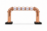 Brewhouse 5-way bridge copper, Clamp On, Masons badges, without taps or handles