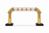 Brewhouse 5-way bridge gold, Clamp On, Masons badges, without taps or handles