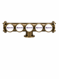 Harry Mason Brewhouse 5-way Lowrider in antique brass, through-the-bar mounting, Masons logos