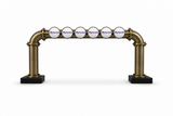 Brewhouse 6-way bridge antique-brass, Clamp On, Masons badges, without taps or handles
