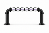 Brewhouse 6-way bridge black, Through the Bar, Masons badges, without taps or handles