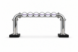 Brewhouse 6-way bridge chrome, Clamp On, Masons badges, without taps or handles