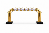 Brewhouse 6-way bridge gold, Clamp On, Masons badges, without taps or handles