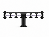Harry Mason Brewhouse 6-way Lowrider in black, through-the-bar mounting and Masons logos