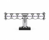 Harry Mason Brewhouse 6-way Lowrider in chrome, clamp-on mounting, with Masons logos
