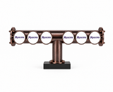 Brewhouse 6-way Lowrider in brushed Antique Copper, clamp-on with black base mounting