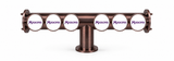 Brewhouse 6-way Lowrider in brushed Antique Copper, through-the-bar mounting