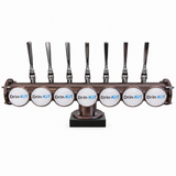 Brewhouse 7-way Lowrider in brushed Antique Copper, clamp-on with black base mounting