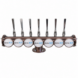 Brewhouse 7-way Lowrider in brushed Antique Copper, through-the-bar mounting