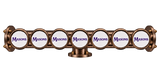Masons Brewhouse 7-way Lowrider beer font in Antique Copper/Bronze, through-the-bar mounting