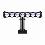 Brewhouse 7-way T-bar in Black, clamp-on mounting