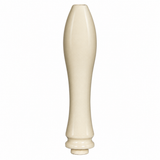 Cream shaped beer engine handle on a white background