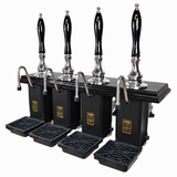 Four-pull beer engine – chrome and black, black