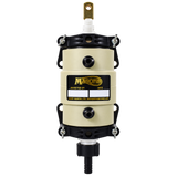 Half-pint water-jacketed cabinet cylinder front view with Masons inspection label