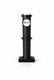 Harry Mason Brewhouse Alpha single beer font in Black, clamp on mounting, with Masons badge