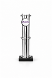 Harry Mason Brewhouse Alpha single beer font in Chrome, clamp on mounting, with Masons badge