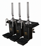 Three-Pull Shakespeare Cylinderless Beer Engine – chrome and black with straight chrome handles